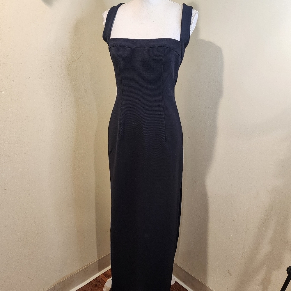 Daniel & Rebecca Elegant Black Sleeveless Maxi Dress Size M